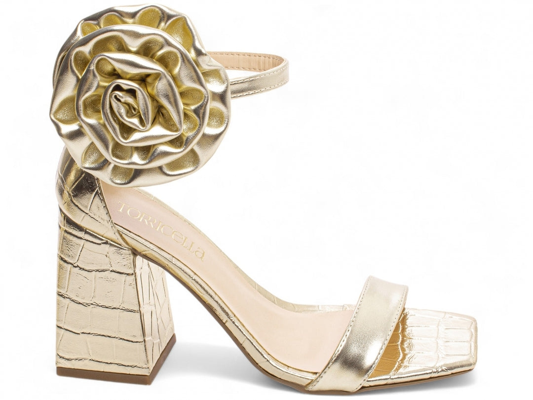 Sandália Aurora Torrícella - Flor removível para looks personalizados - Conforto e estabilidade para o dia todo