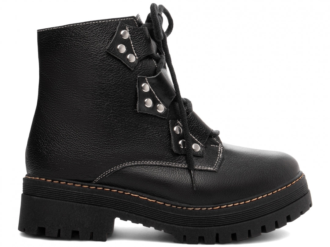 Bota Coturno Torrícella - Sola Tratorada - Couro