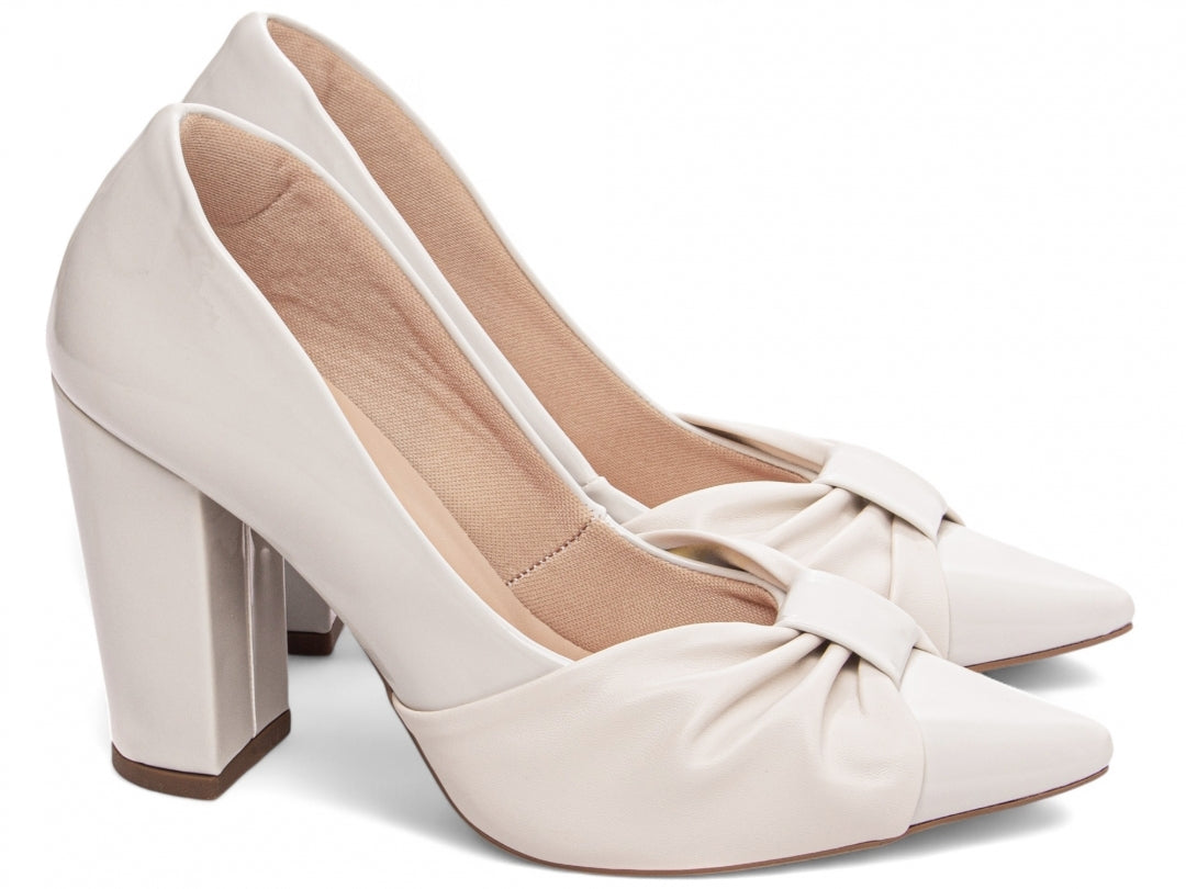 Sapato Scarpin Laço Moderno - Estilo Versátil para Todas as Ocasiões