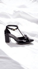 Sapato Brilho Versátil -  Laço e fivela - Palmilha em EVA