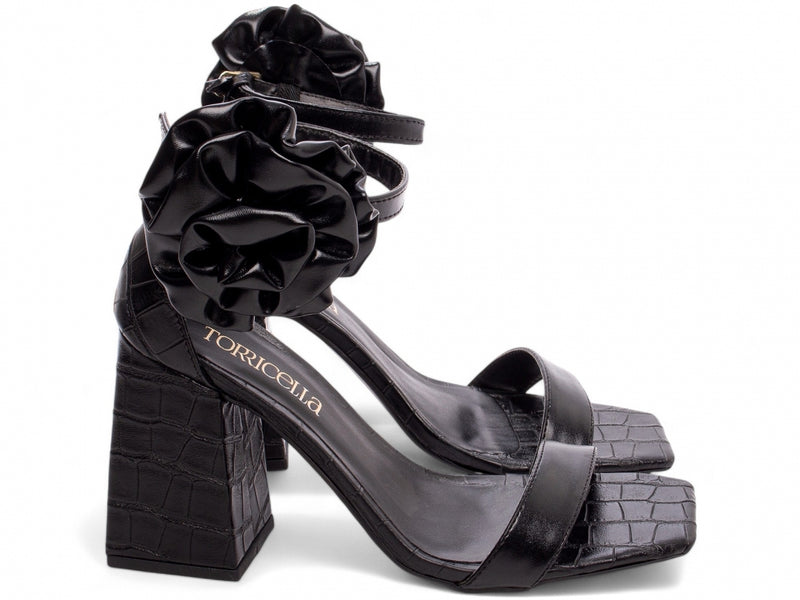 Sandália Aurora Torrícella - Flor removível para looks personalizados - Conforto e estabilidade para o dia todo