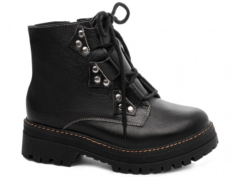 Bota Coturno Torrícella - Sola Tratorada - Couro