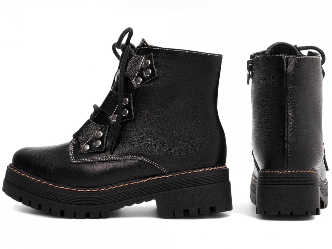 Bota Coturno Torrícella - Sola Tratorada - Couro
