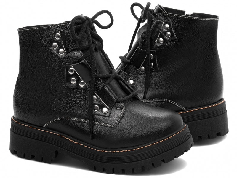 Bota Coturno Torrícella - Sola Tratorada - Couro