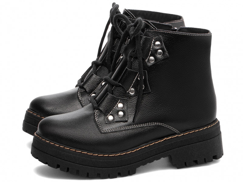 Bota Coturno Torrícella - Sola Tratorada - Couro