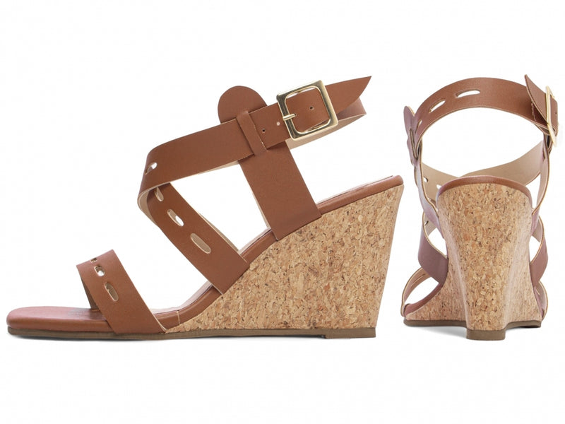 Sandália Anabela Fivela Rustica - Conforto com Design Marcante