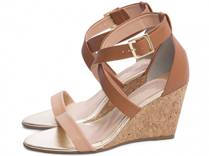 Sandália Plataforma Caramelo - Conforto com Design Exclusivo