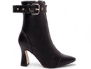 Bota Elegance Preta Torrícella - Fivela Prata - Bico Fino