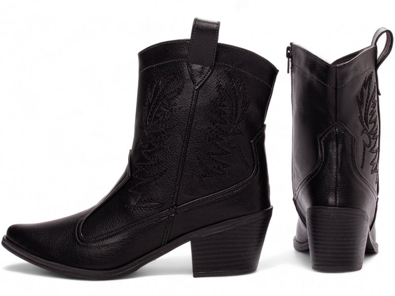 Bota Country Charm Torrícella - Preta ou Off White - Cano Baixo