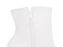 Bota Branca Elegance Torrícella - Zíper interno na cor Branco - Cano Curto