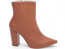 Bota Caramelo Elegance Torrícella - Zíper interno na cor Caramelo - Cano Curto