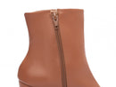 Bota Caramelo Elegance Torrícella - Zíper interno na cor Caramelo - Cano Curto