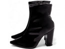 Bota Preto Verniz Elegance Torrícella - Zíper interno na cor Preto - Cano Curto
