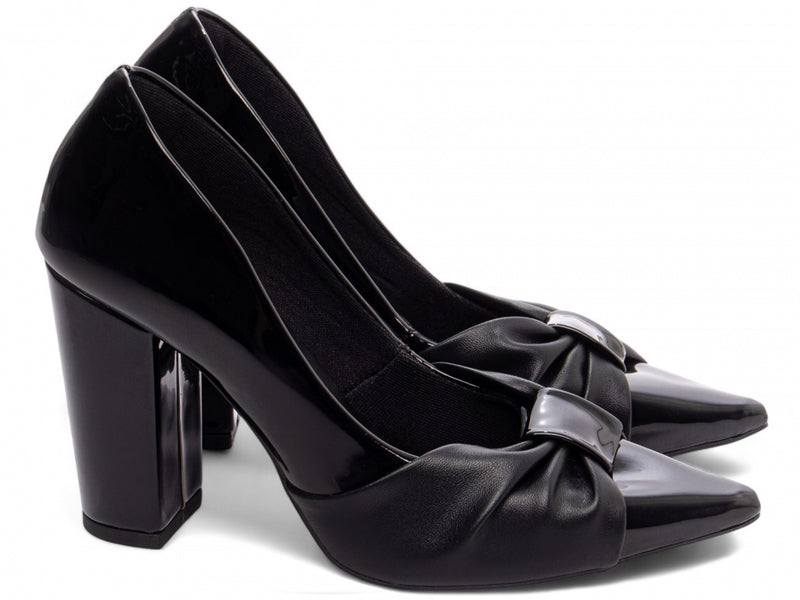 Sapato Scarpin Laço Moderno - Estilo Versátil para Todas as Ocasiões