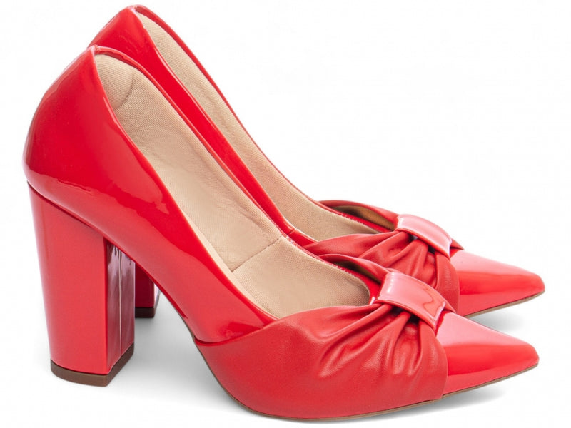 Sapato Scarpin Laço Moderno - Estilo Versátil para Todas as Ocasiões