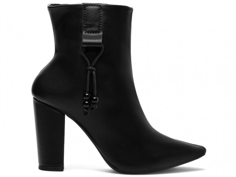 Bota  Lacinho de Cordão Torrícella - Cano Curto - Bico Fino