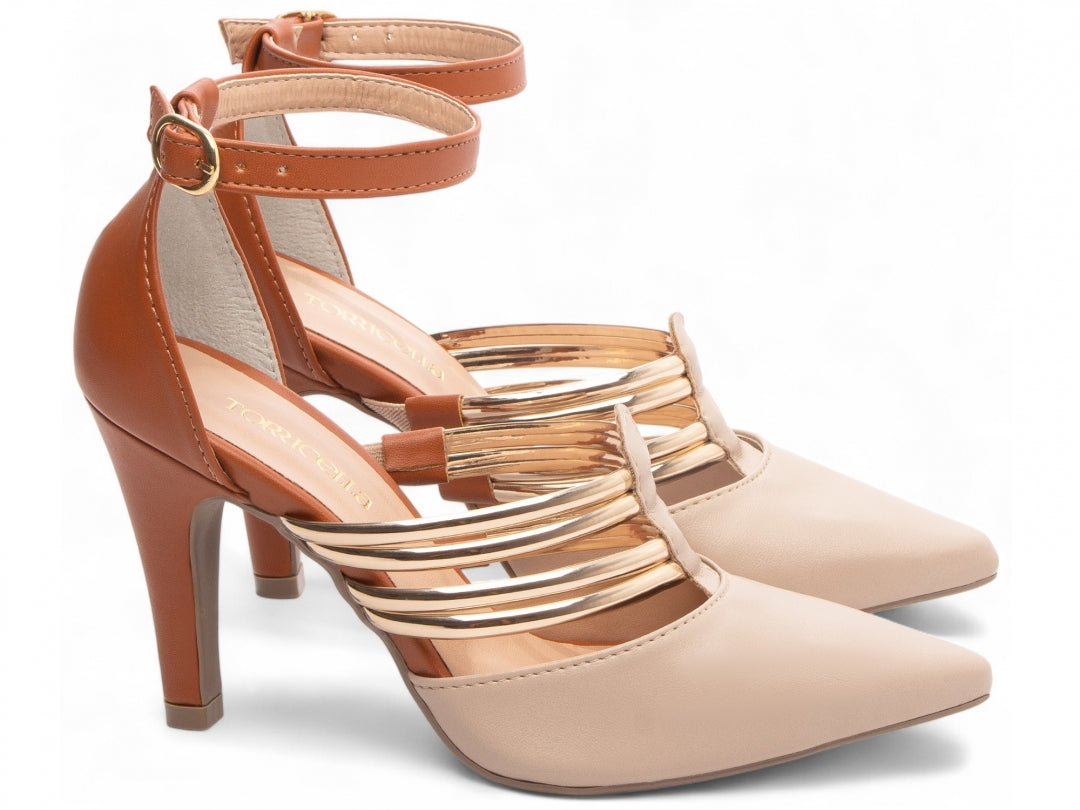 Sapato Scarpin - Com Tiras em Verniz