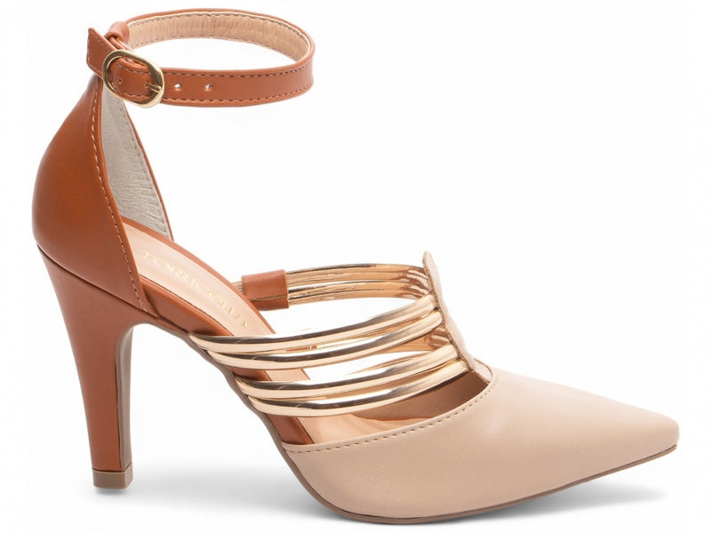 Sapato Scarpin - Com Tiras em Verniz