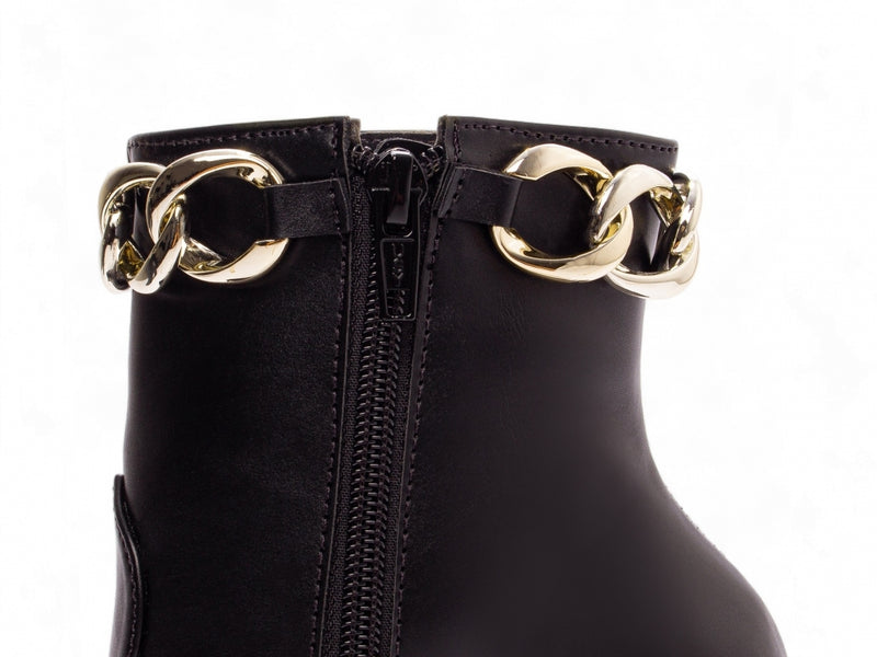 Bota Unique Torrícella - Pulseira com Corrente Dourada -Bico Fino