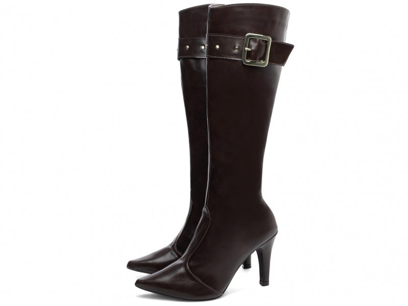 Bota Cano Alto Torrícella - Detalhe com Fivela em Cima - Bico Fino