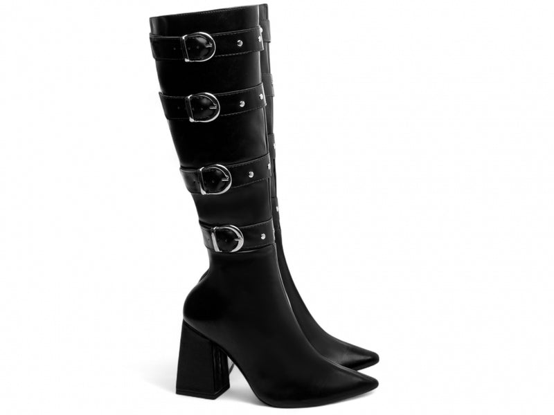 Bota Cano Alto Torrícella - Quatro Fivelas - Bico Fino