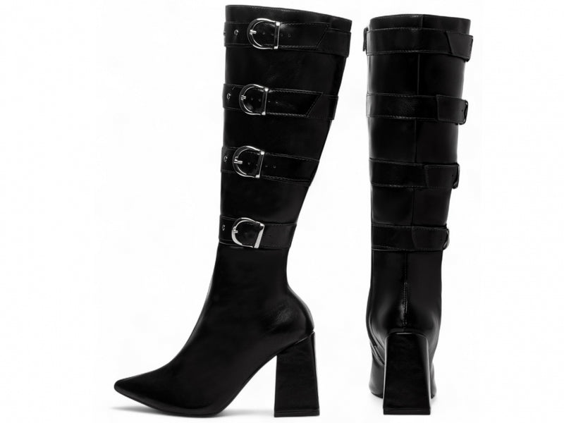 Bota Cano Alto Torrícella - Quatro Fivelas - Bico Fino