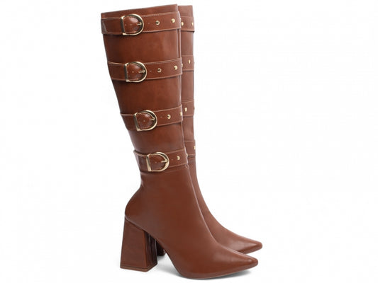 Bota Cano Alto Torrícella - Quatro Fivelas - Bico Fino