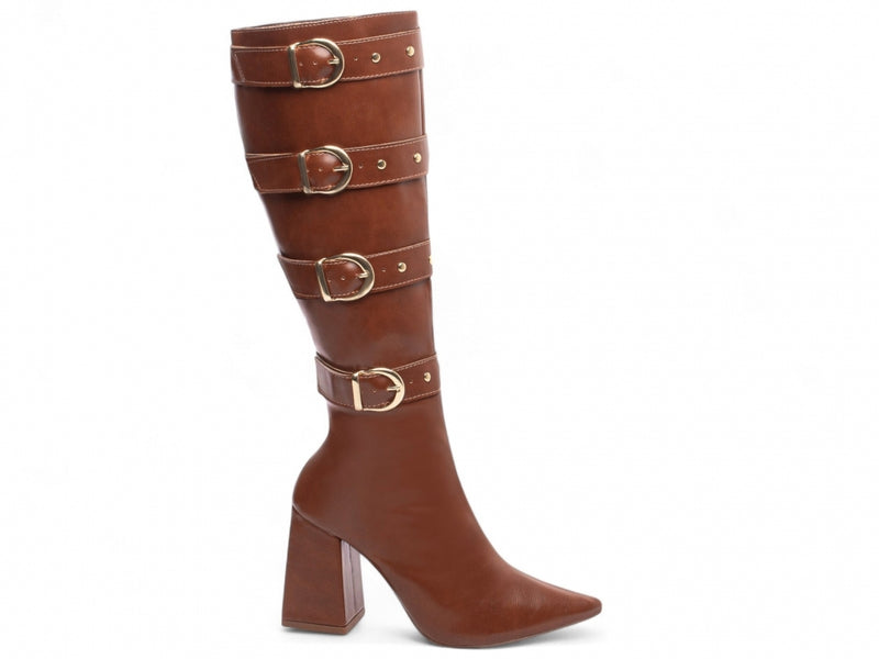 Bota Cano Alto Torrícella - Quatro Fivelas - Bico Fino