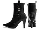 Bota Styles Preta Torrícella - Cano Médio - Bico Fino