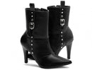 Bota Styles Preta Torrícella - Cano Médio - Bico Fino
