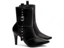 Bota Styles Preta Torrícella - Cano Médio - Bico Fino